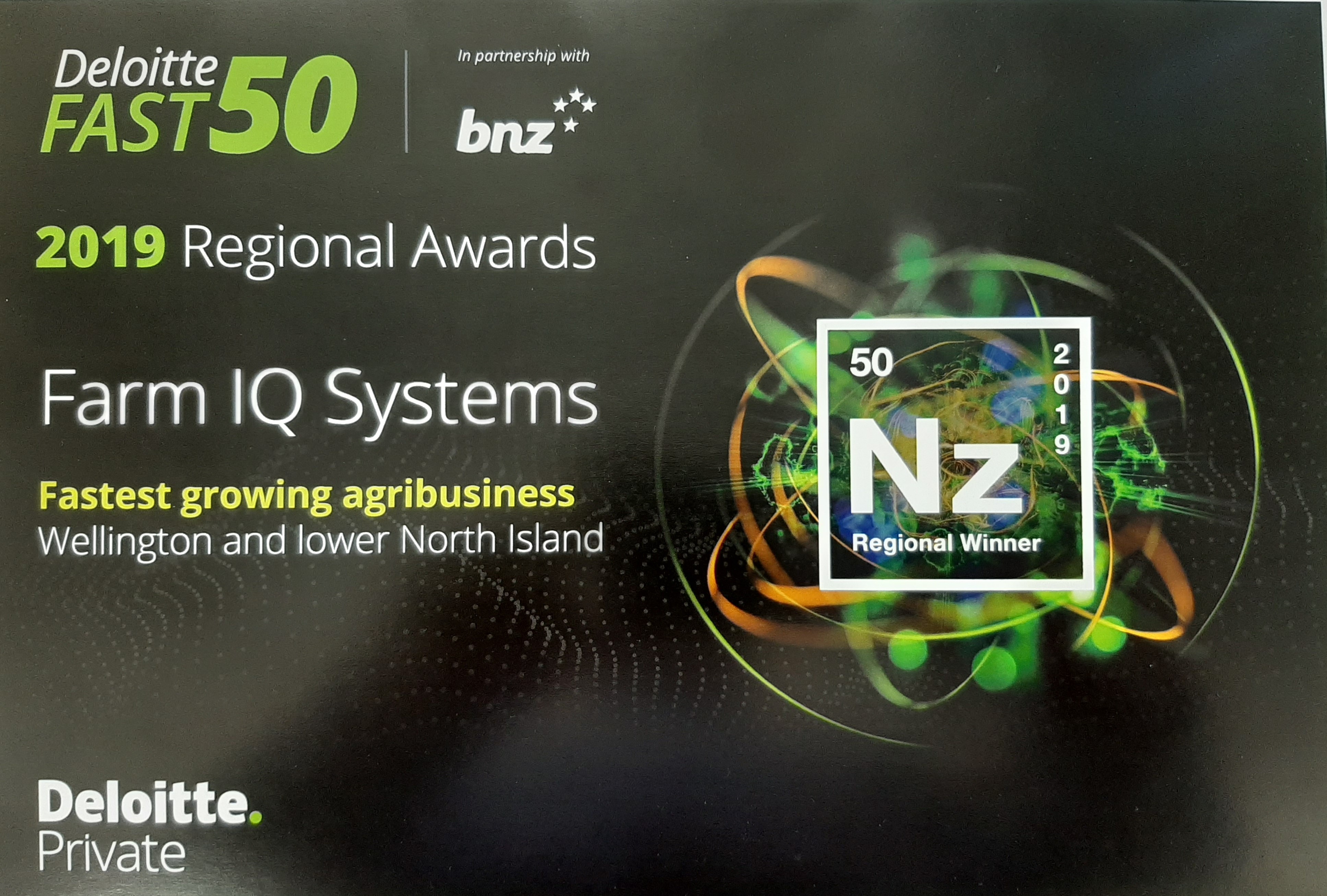 FarmIQ wins regional Deloitte Fast 50 award.